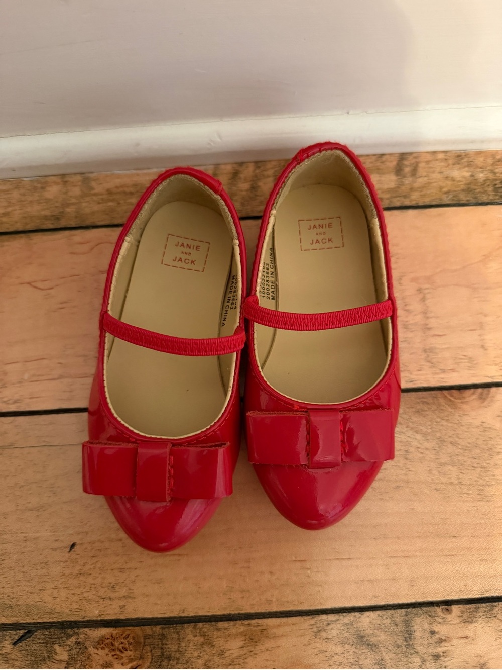 Janie and Jack Red Patented Leather Maryjane flats